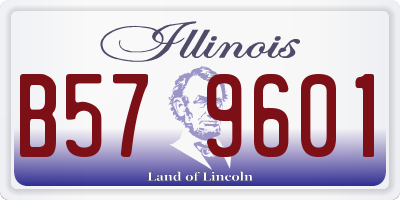 IL license plate B579601