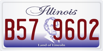 IL license plate B579602