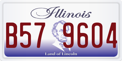 IL license plate B579604