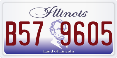 IL license plate B579605