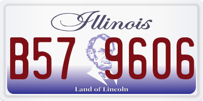 IL license plate B579606