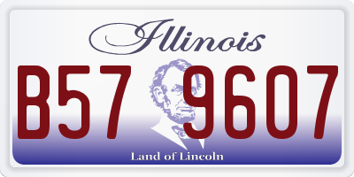 IL license plate B579607