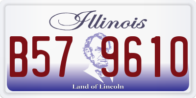 IL license plate B579610