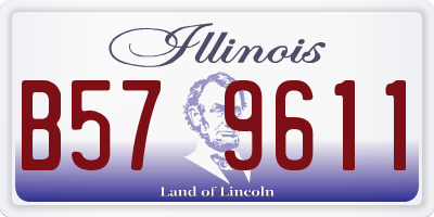 IL license plate B579611