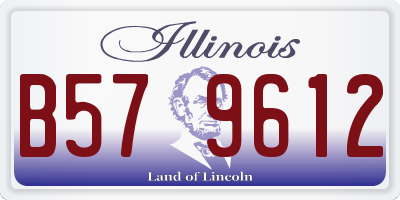IL license plate B579612