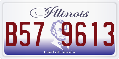 IL license plate B579613
