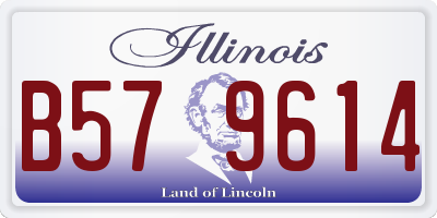 IL license plate B579614