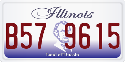 IL license plate B579615