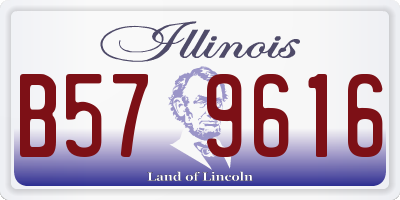 IL license plate B579616