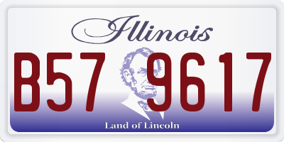 IL license plate B579617