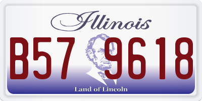 IL license plate B579618