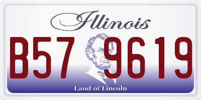 IL license plate B579619