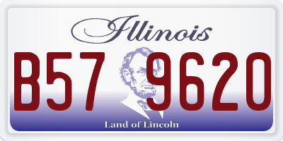 IL license plate B579620