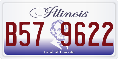 IL license plate B579622