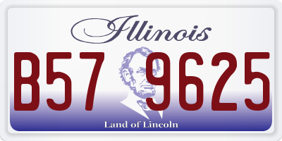 IL license plate B579625