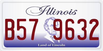 IL license plate B579632