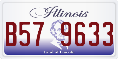 IL license plate B579633