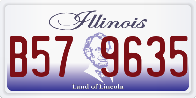 IL license plate B579635