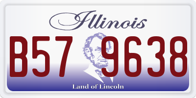 IL license plate B579638