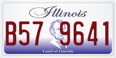 IL license plate B579641
