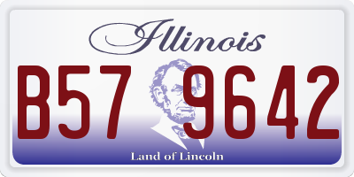 IL license plate B579642