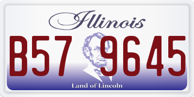IL license plate B579645