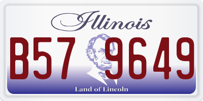 IL license plate B579649
