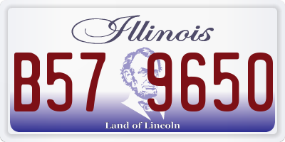 IL license plate B579650