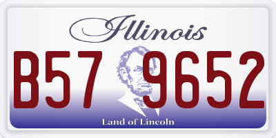 IL license plate B579652