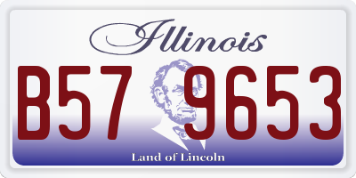 IL license plate B579653