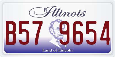 IL license plate B579654