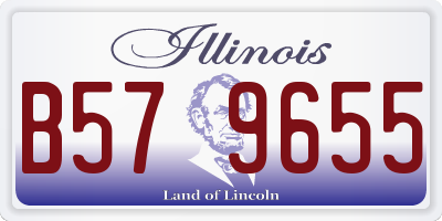 IL license plate B579655