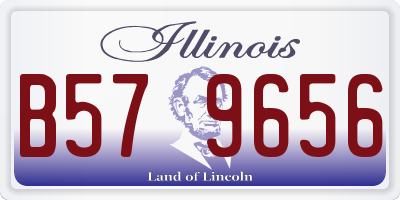 IL license plate B579656