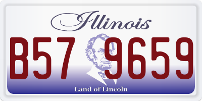 IL license plate B579659