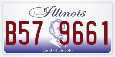 IL license plate B579661
