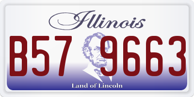 IL license plate B579663
