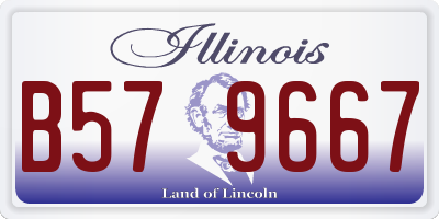 IL license plate B579667
