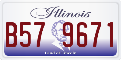 IL license plate B579671