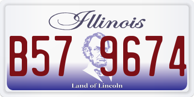 IL license plate B579674