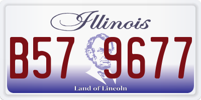 IL license plate B579677