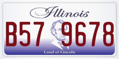 IL license plate B579678