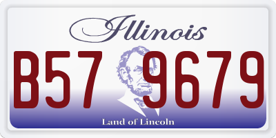 IL license plate B579679