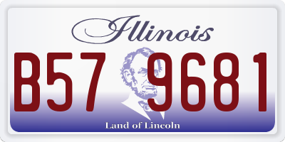 IL license plate B579681