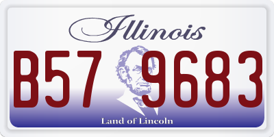 IL license plate B579683