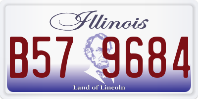 IL license plate B579684