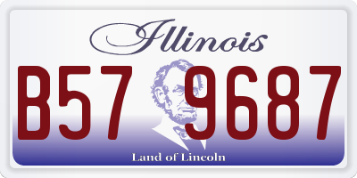 IL license plate B579687