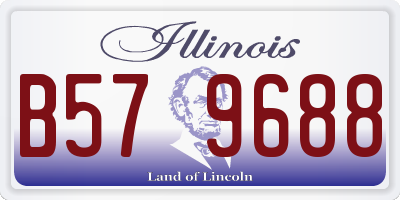 IL license plate B579688