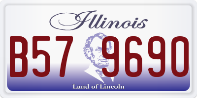 IL license plate B579690