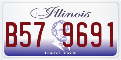 IL license plate B579691