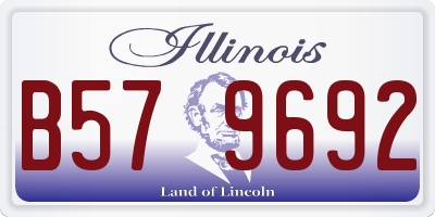 IL license plate B579692